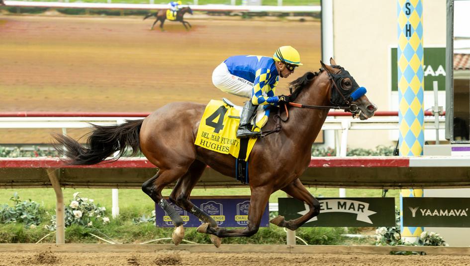 Hughes Runs Huge, Gives Bob Baffert 20th Career Del Mar Futurity Victory
